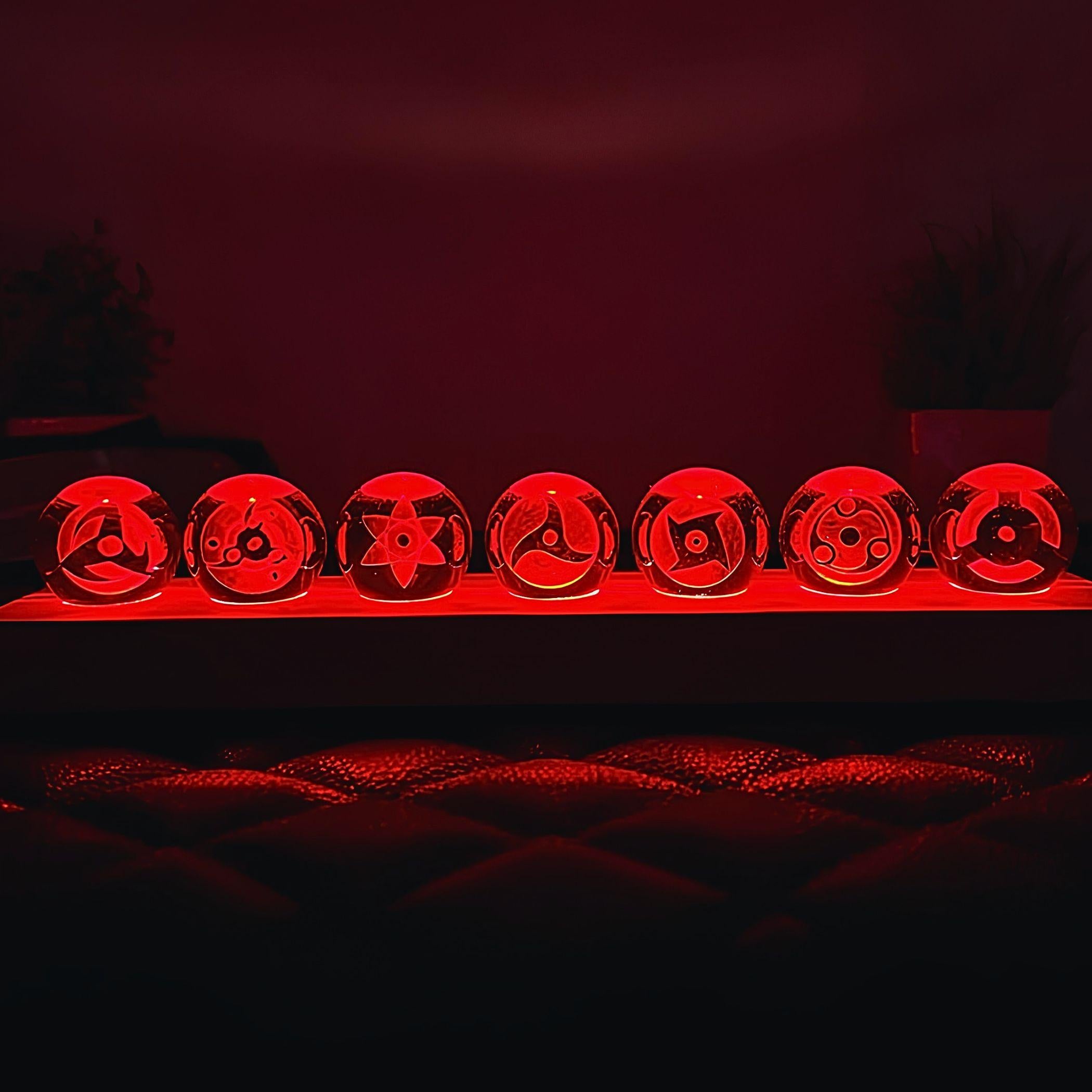 Naruto Sharingan Crystal Ball Night Light Lamp Set - Nakama Lebanon