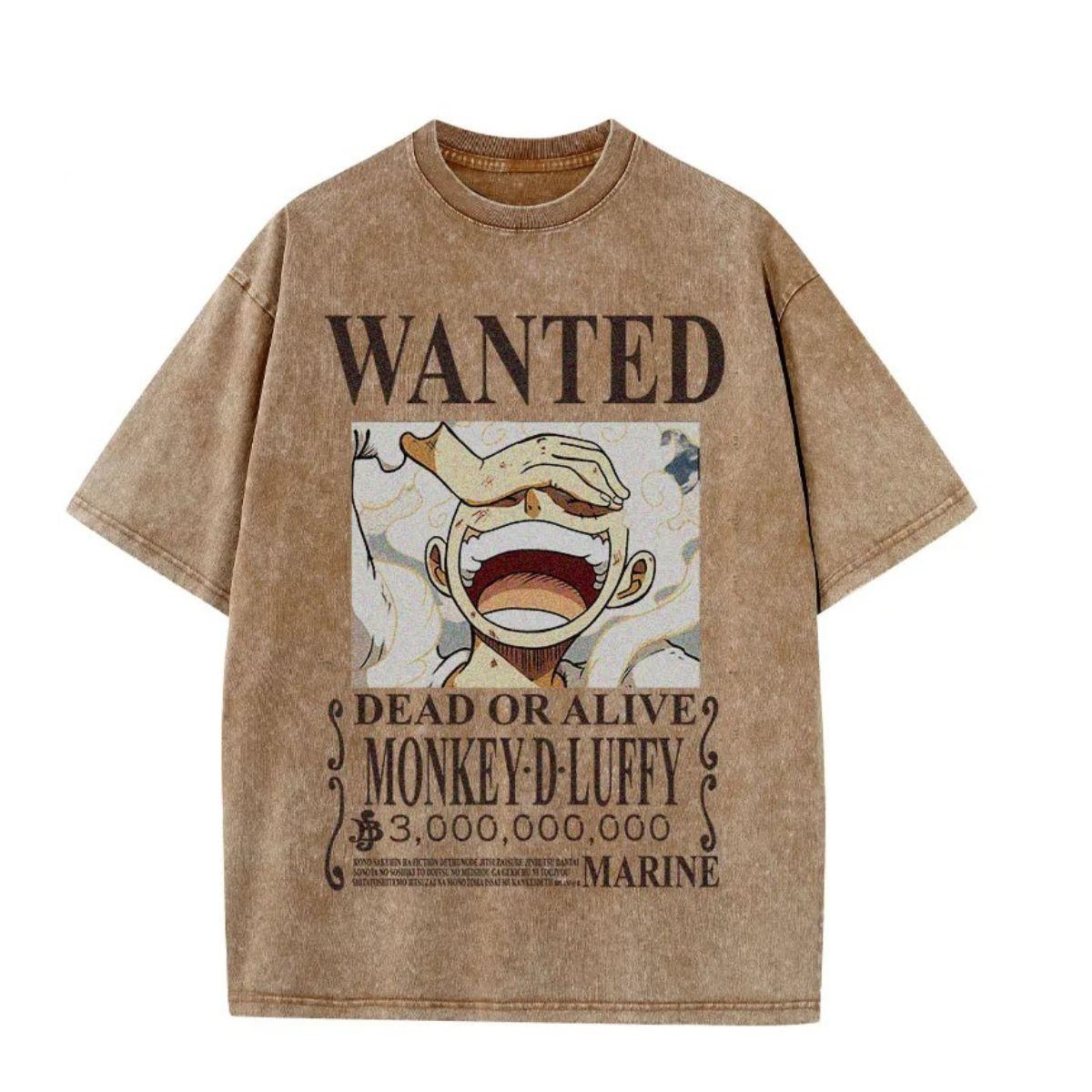 One Piece Gear 5 Luffy Wanted Poster T-Shirt - Nakama Lebanon