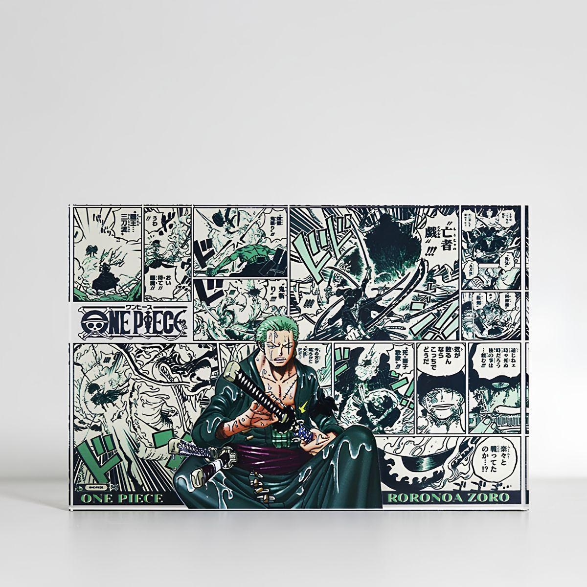 One Piece Acrylic Plaque Stand Figure Luffy zoro