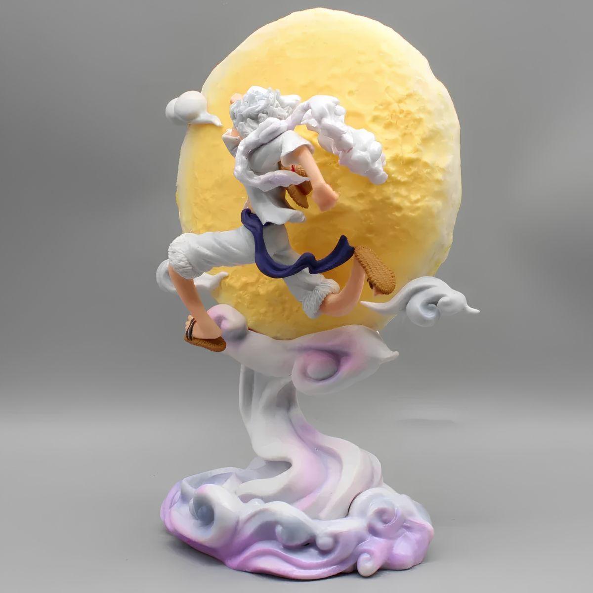 One Piece Nika Moon LED Luffy Gear 5 Figure - Nakama Lebanon