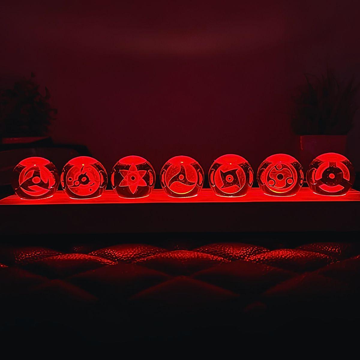 Naruto Sharingan Crystal Ball Night Light Lamp Set - Nakama Lebanon