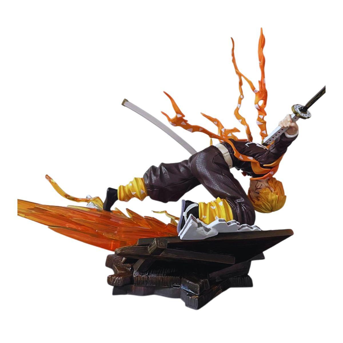 Demon Slayer Agatsuma Zenitsu PVC Figure 28cm detail shot – Anime Figure Gift Lebanon