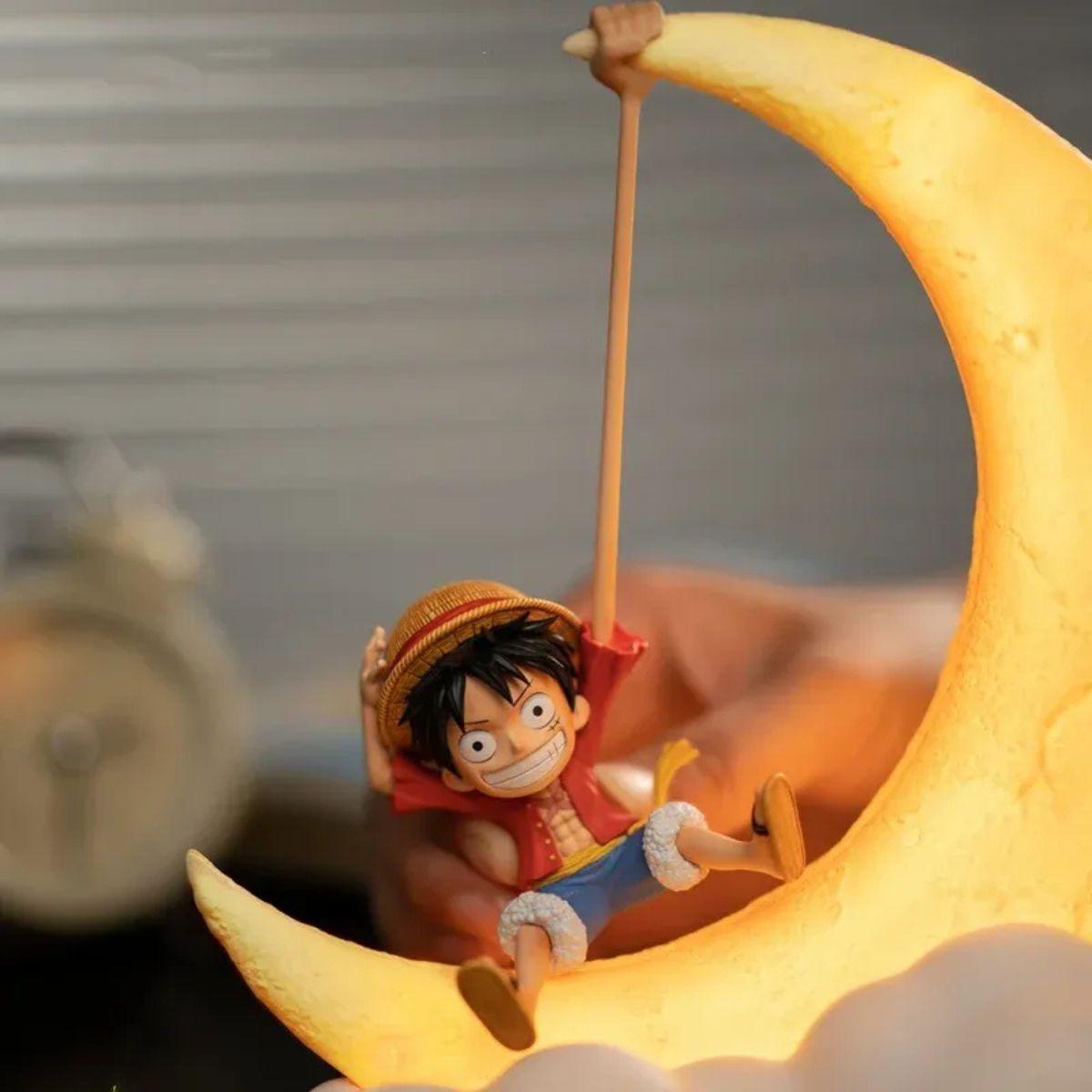 One Piece Monkey D. Luffy Magnetic Moon Lamp 20cm – Anime Night Light Gift Lebanon