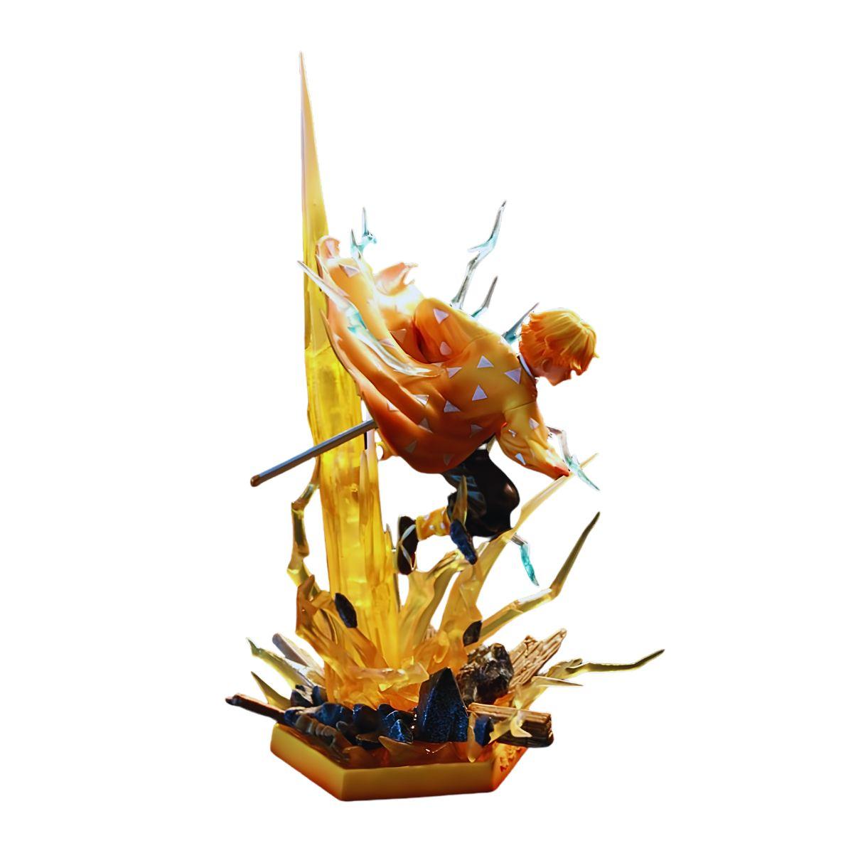 Demon Slayer Agatsuma Zenitsu PVC Figure 35cm v2 side view – Anime Figure Gift Lebanon