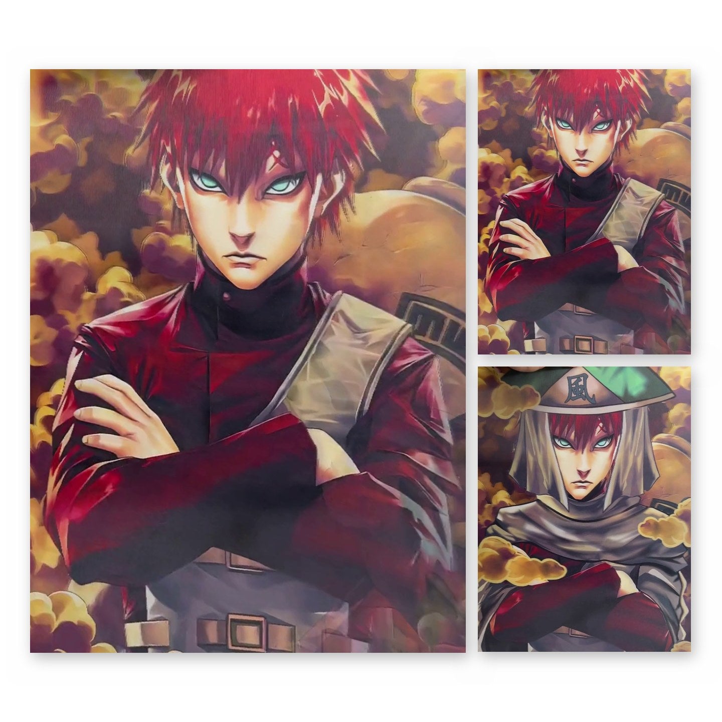 Naruto Gaara 3D Lenticular Poster 29.5x39.5cm - Nakama Lebanon