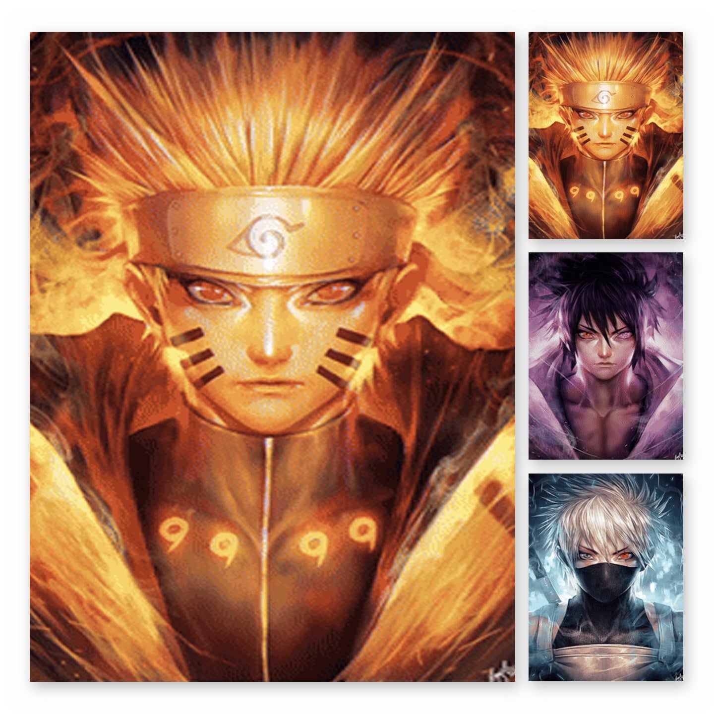 Naruto Tailed Beasts 3D Lenticular Poster 29.5x39.5cm - Nakama Lebanon