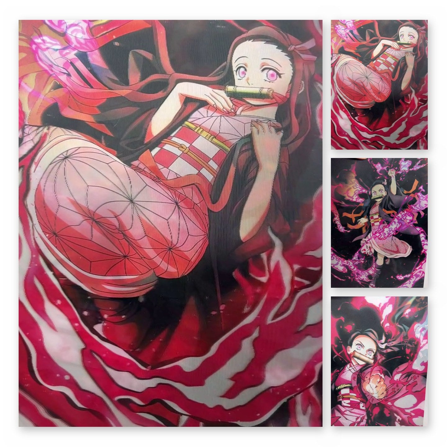 Demon Slayer Nezuko 3D Lenticular Poster 29.5x39.5cm - Nakama Lebanon