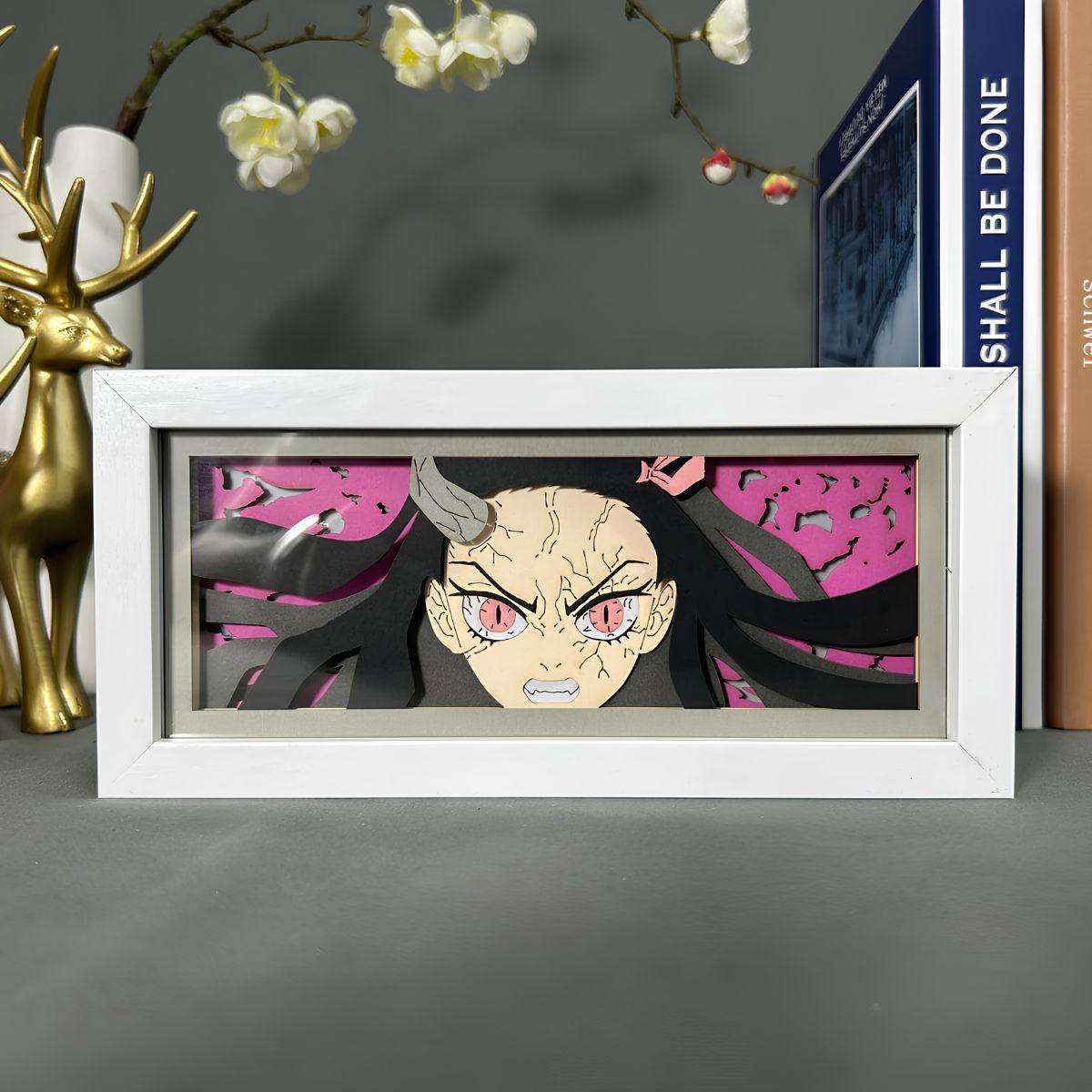 Demon Slayer Nezuko 3D LED Light Box - Nakama Lebanon