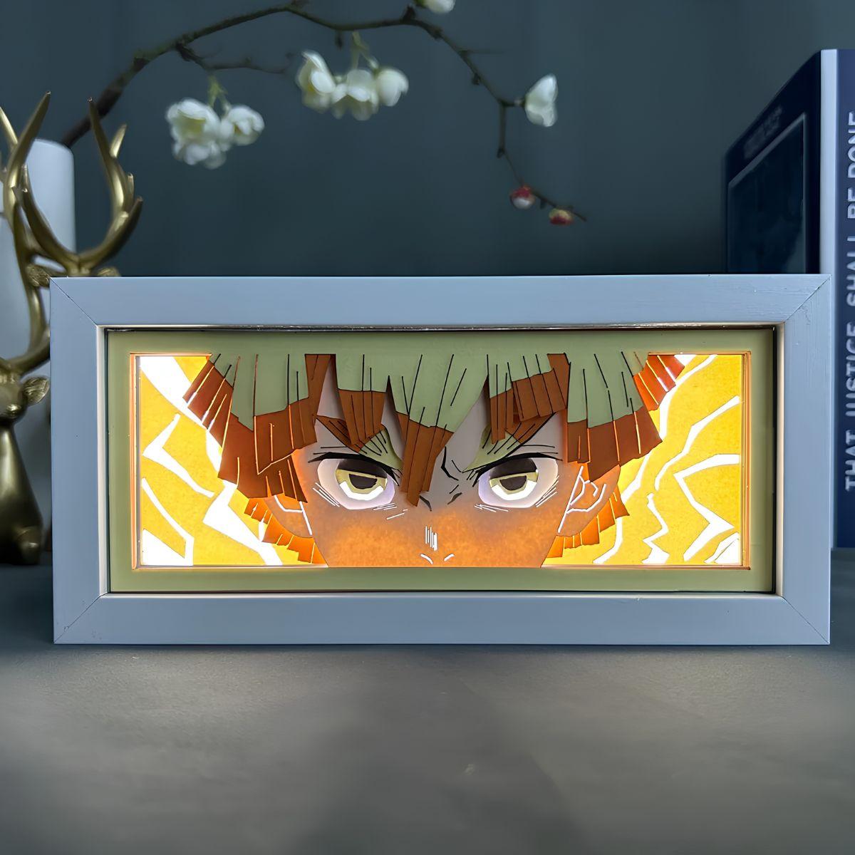 Demon Slayer Zenitsu 3D LED Light Box - Nakama Lebanon