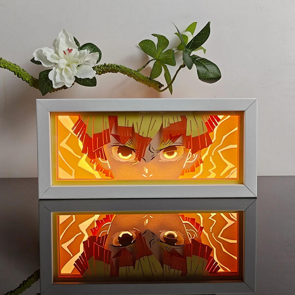 Demon Slayer Zenitsu 3D LED Light Box - Nakama Lebanon