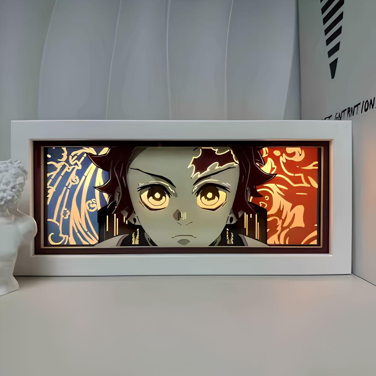 Demon Slayer Tanjiro 3D LED Light Box - Nakama Lebanon