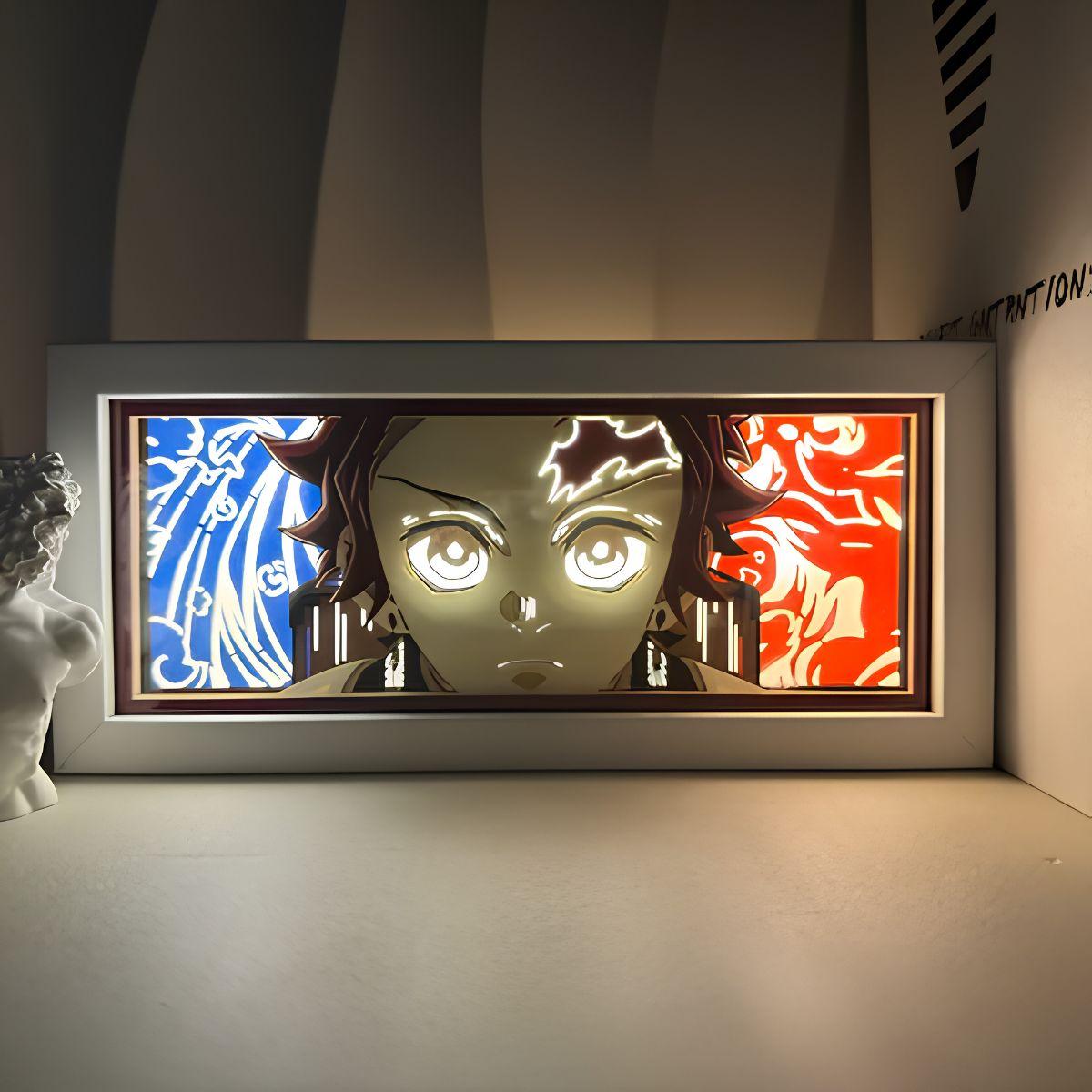 Demon Slayer Tanjiro 3D LED Light Box - Nakama Lebanon
