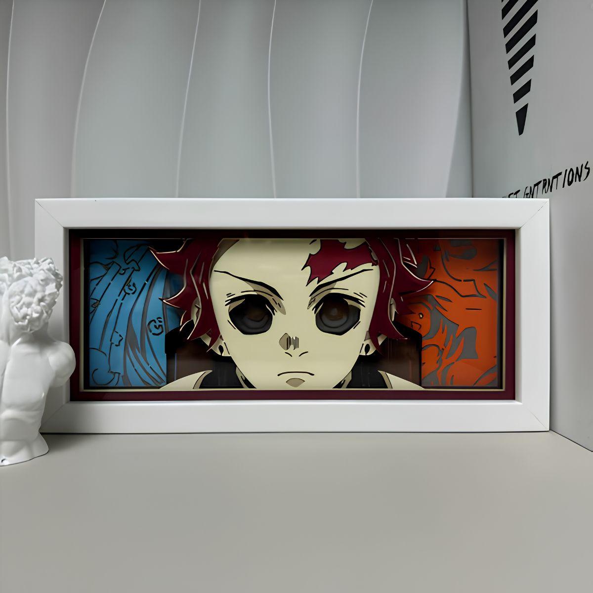 Demon Slayer Tanjiro 3D LED Light Box - Nakama Lebanon