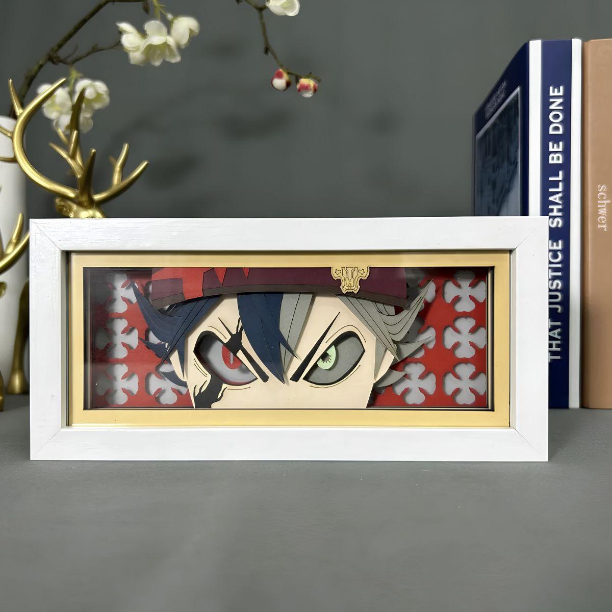 Black Clover Asta 3D LED Light Box - Nakama Lebanon