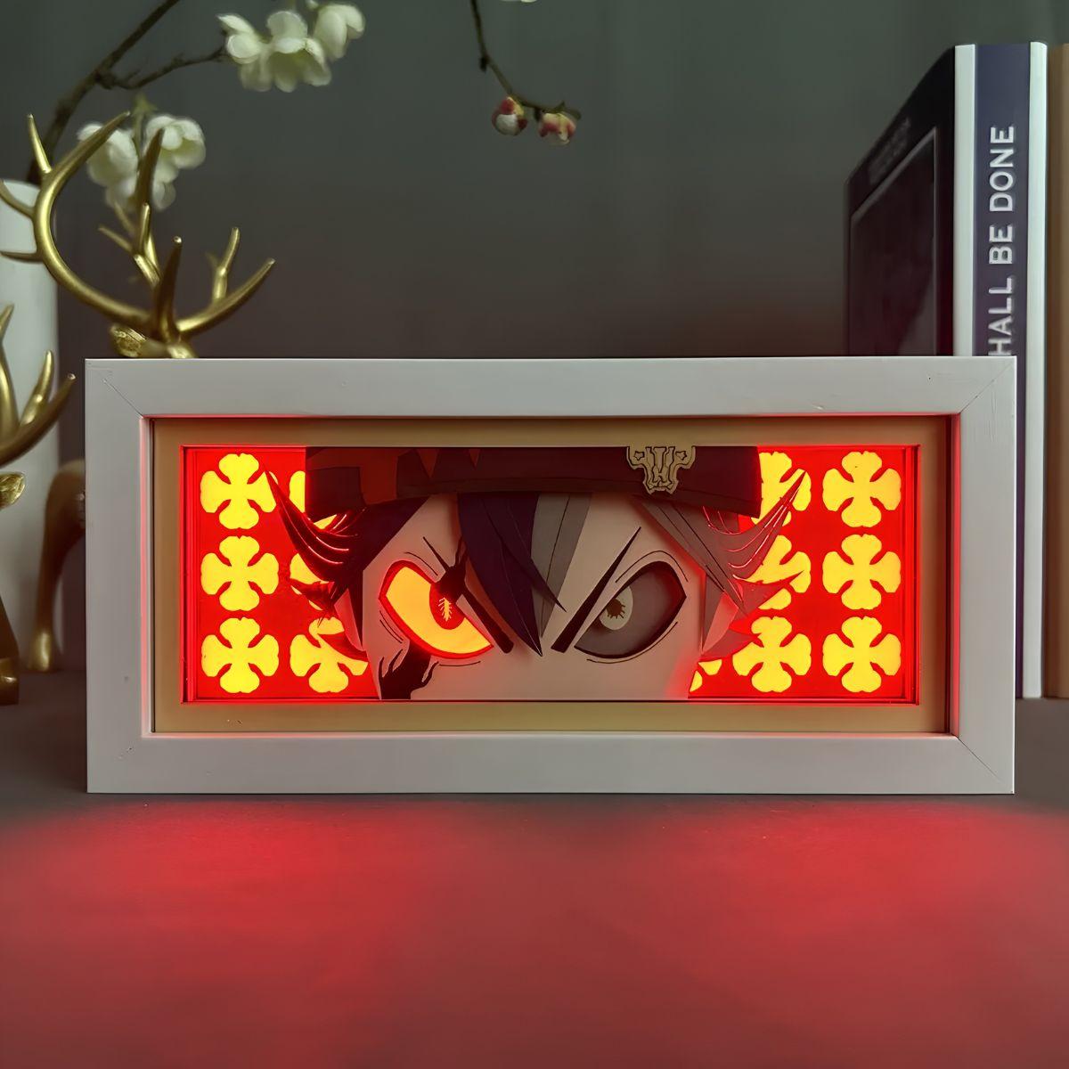 Black Clover Asta 3D LED Light Box - Nakama Lebanon