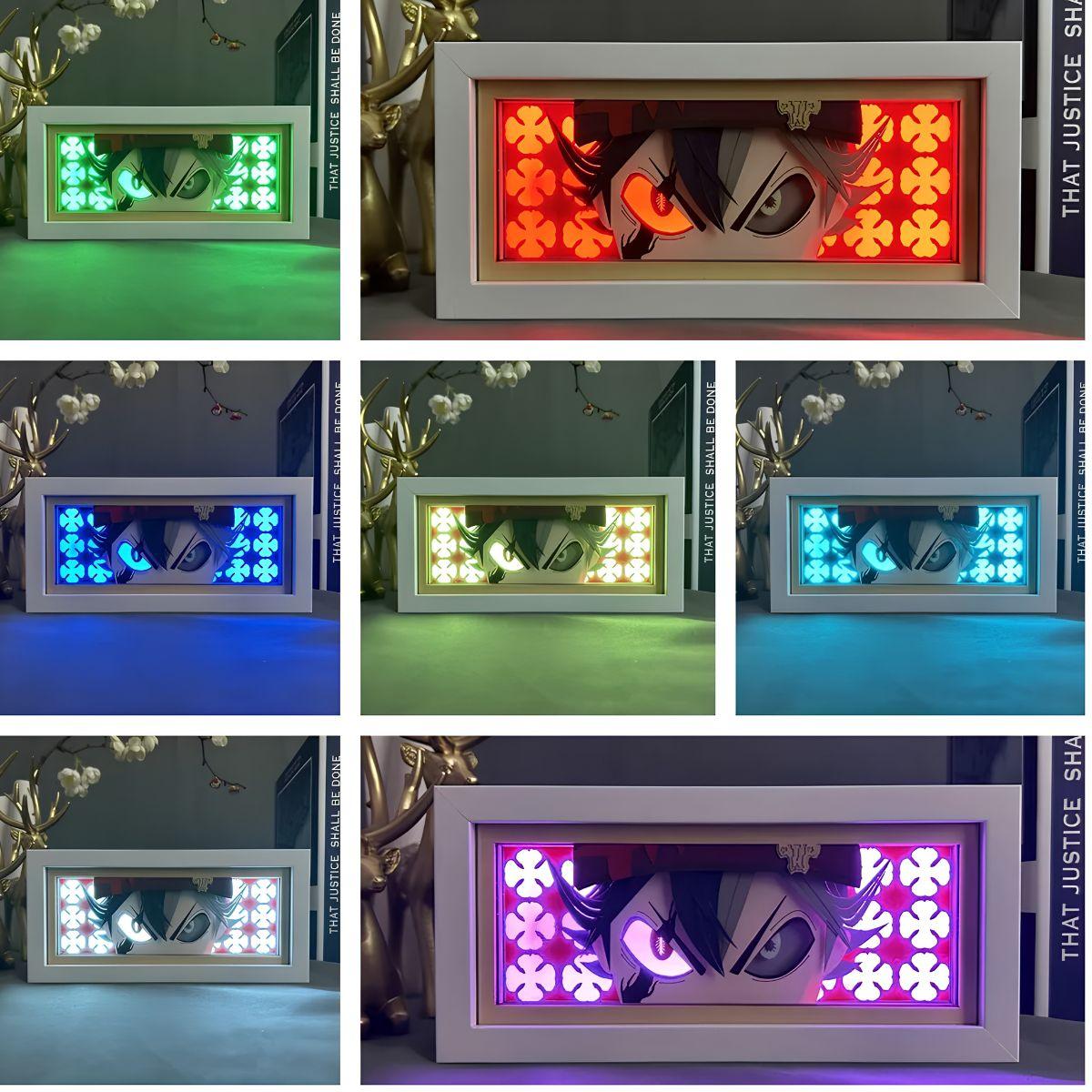Black Clover Asta 3D LED Light Box - Nakama Lebanon
