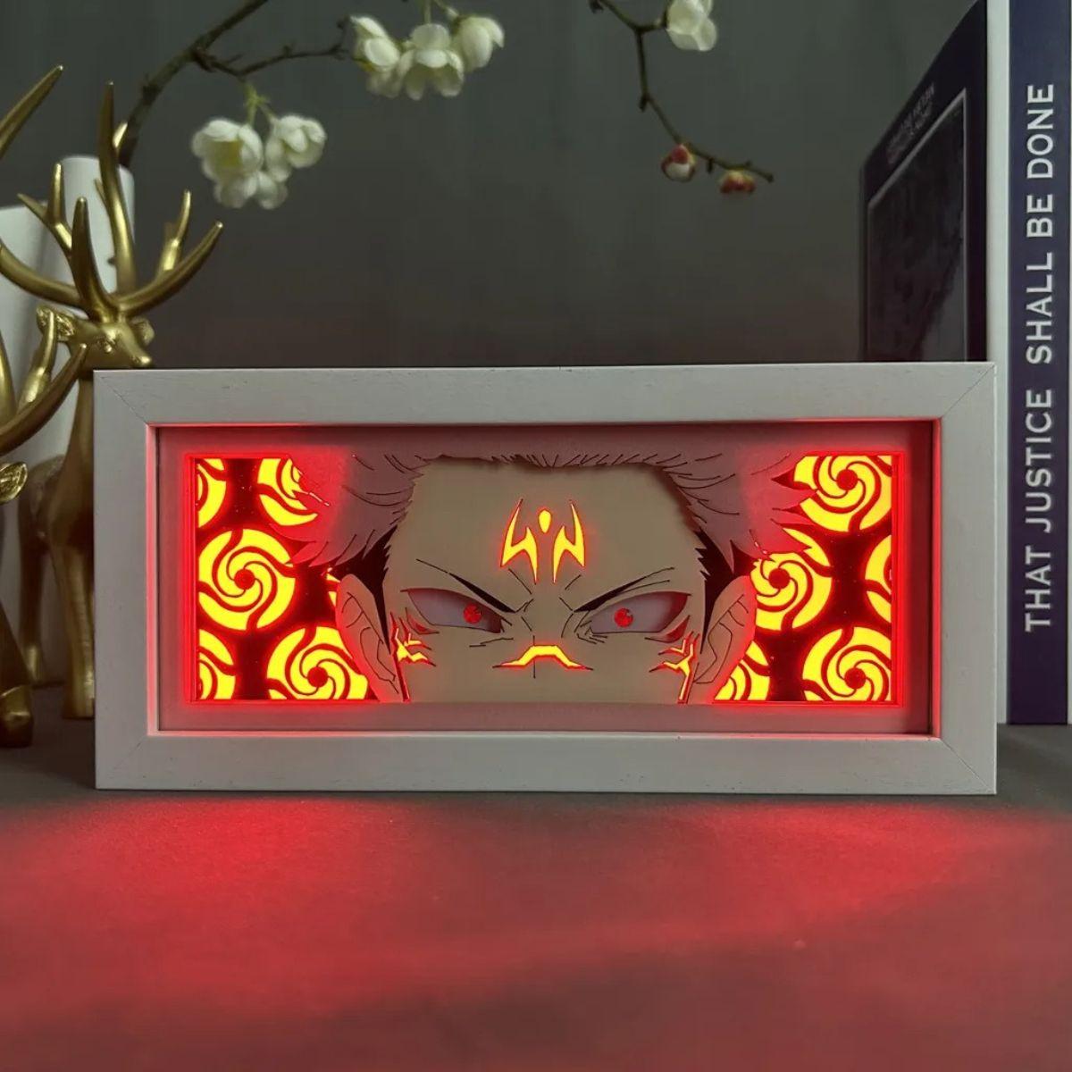 Jujutsu Kaisen Ryomen Sukuna 3D LED Light Box - Nakama Lebanon