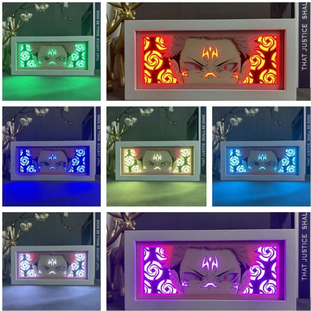 Jujutsu Kaisen Ryomen Sukuna 3D LED Light Box - Nakama Lebanon