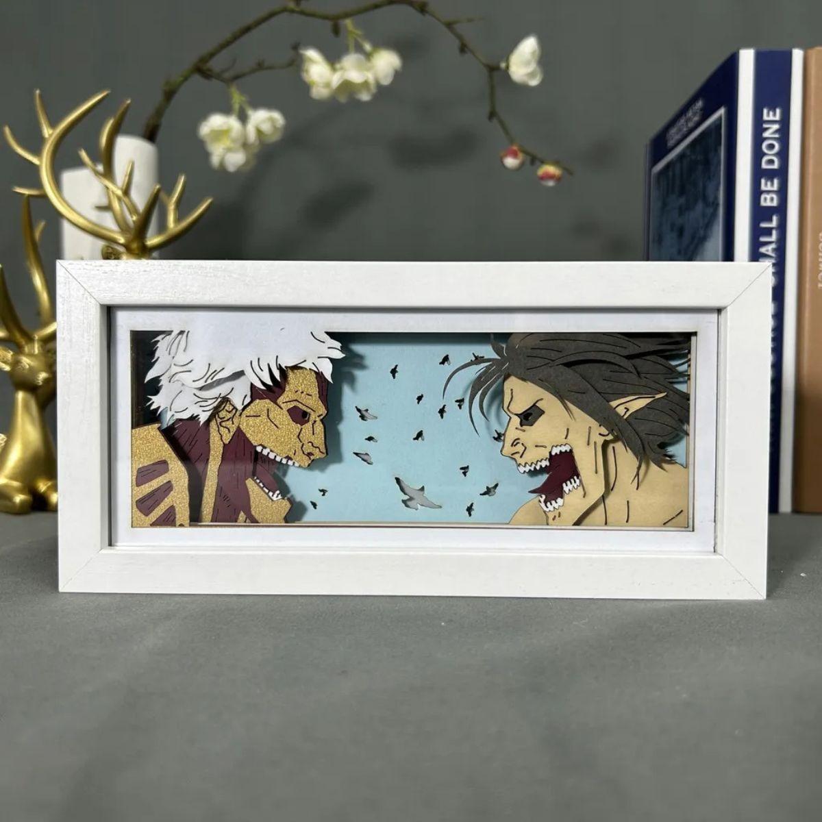 Attack on Titan Eren Jaeger 3D LED Light Box - Nakama Lebanon