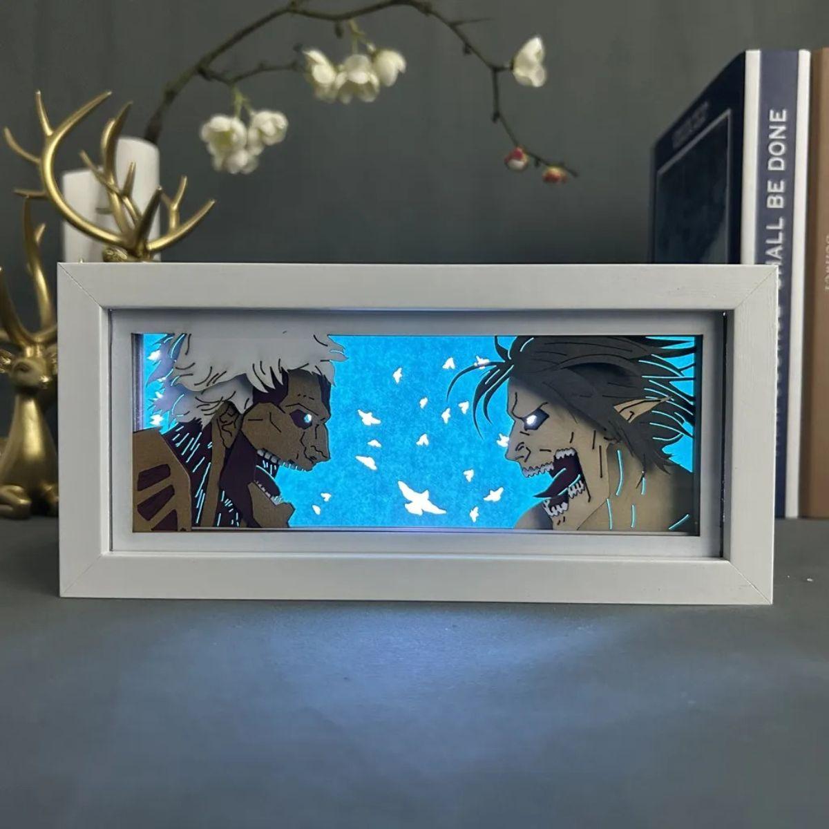 Attack on Titan Eren Jaeger 3D LED Light Box - Nakama Lebanon