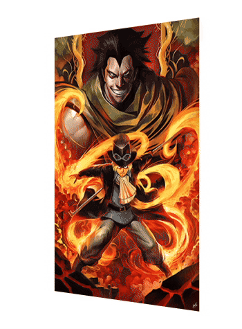 One Piece Luffy Ace Sabo 3D Lenticular Poster 29.5x39.5cm - Nakama Lebanon