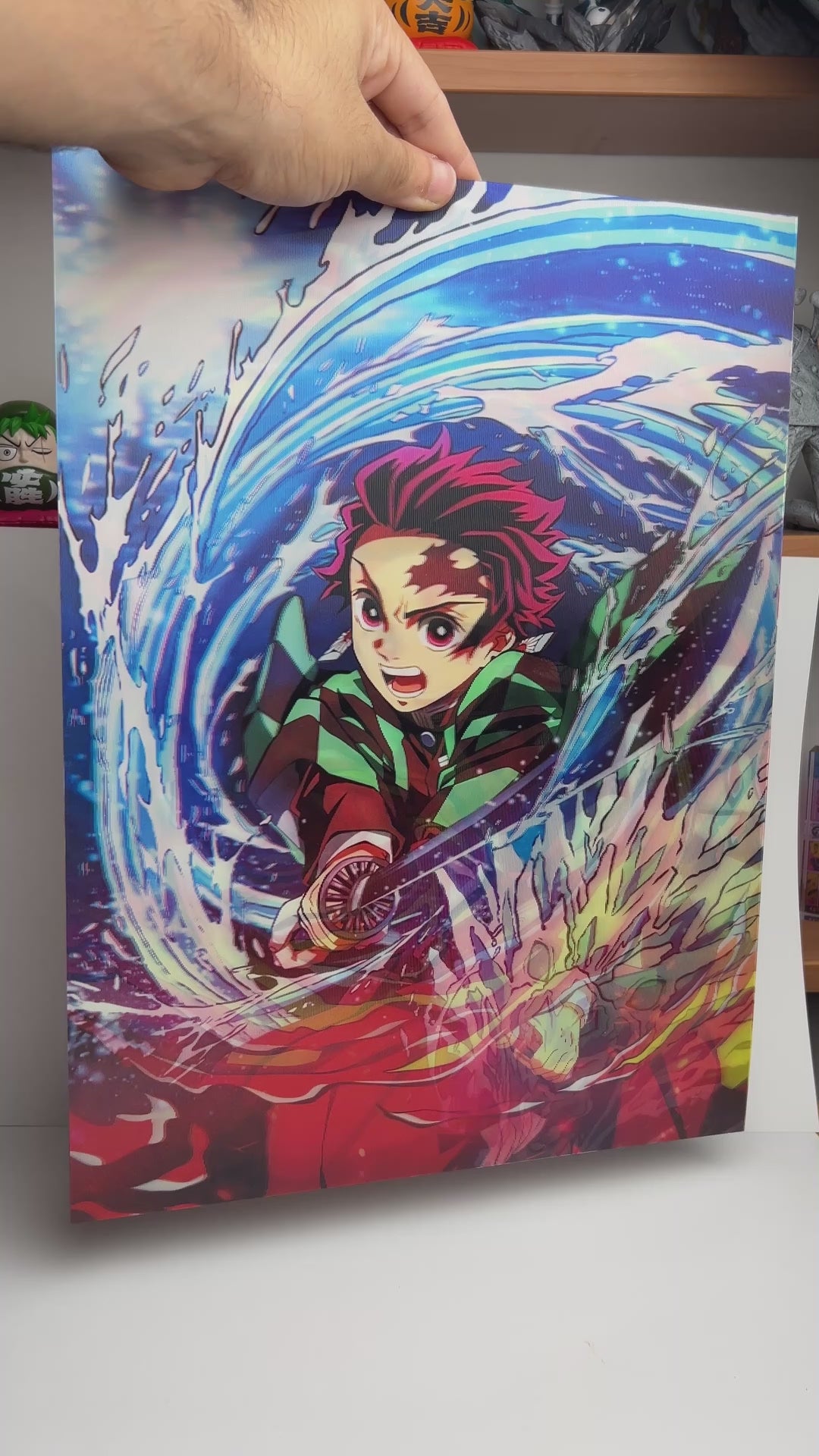 Demon Slayer Tanjiro 3D Lenticular Poster 29.5x39.5cm - Nakama Lebanon