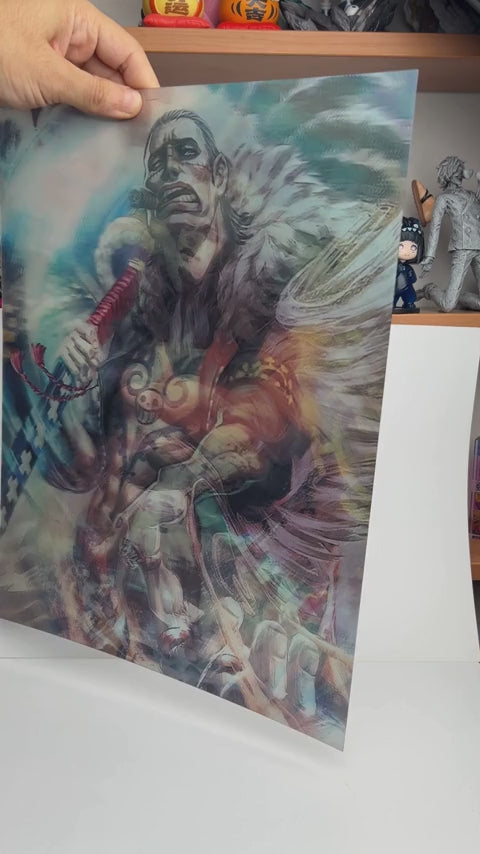 3D Poster One Piece Law Croco Kuma