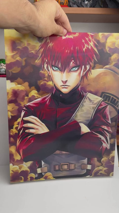 3D Poster Naruto Gaara