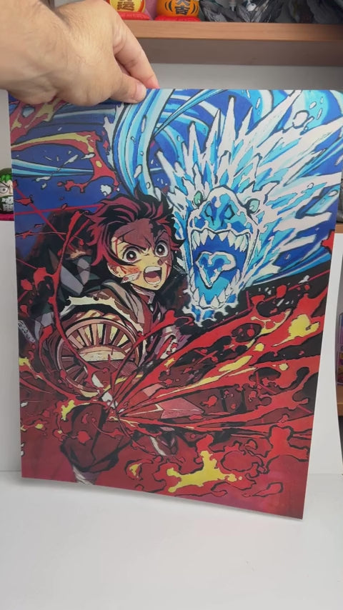 3D Poster Demon Slayer Tanjiro Rengoku
